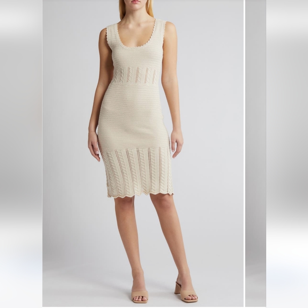 French Connection Nellis Sleeveless Cotton Sweater Dress